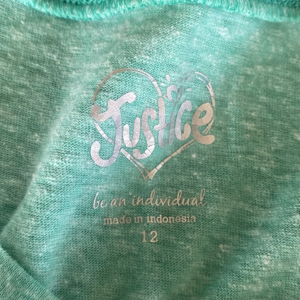 Justice Teal Long Sleeve Top